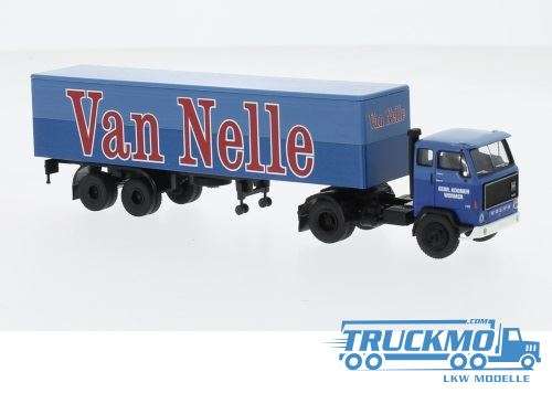 Brekina Van Nelle Volvo F89 box semitrailer 85674