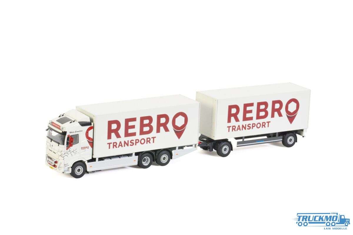 WSI Rebro Transport Volvo FH5 Globetrotter 6x2 tag axle box truck-trailer 01-3521