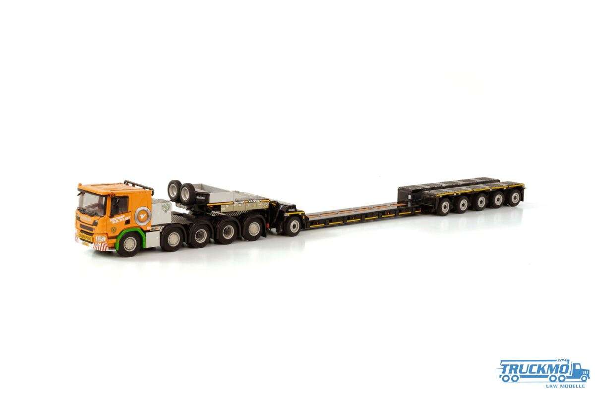 WSI Holtrop v.d. Vlist Scania P Low CP20 10x4 lowloader 5axle + Dolly 1axle 01-3655