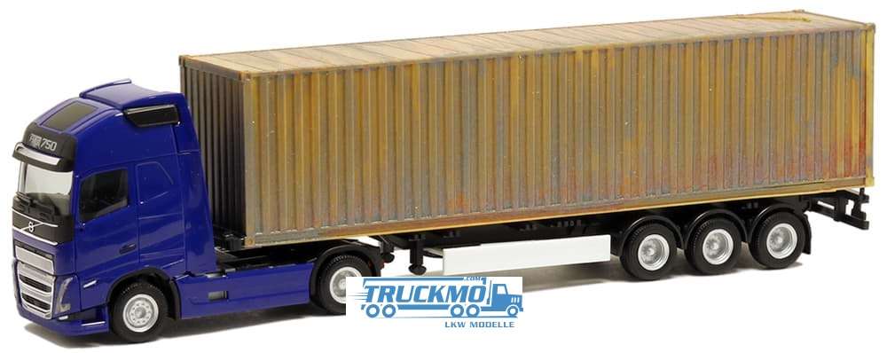 Herpa Volvo FH16 GL XL 2020 container trailer BM000493