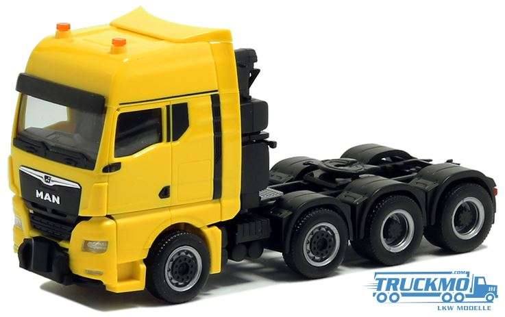 Herpa MAN TGX GX heavy-duty tractor 4-axle traffic yellow 570744
