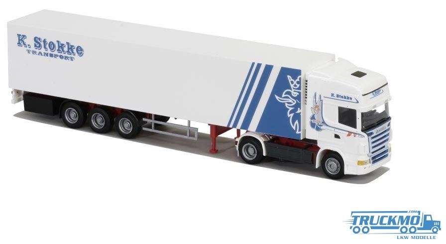 AWM Stokker Scania R Topline reefer trailer 53525