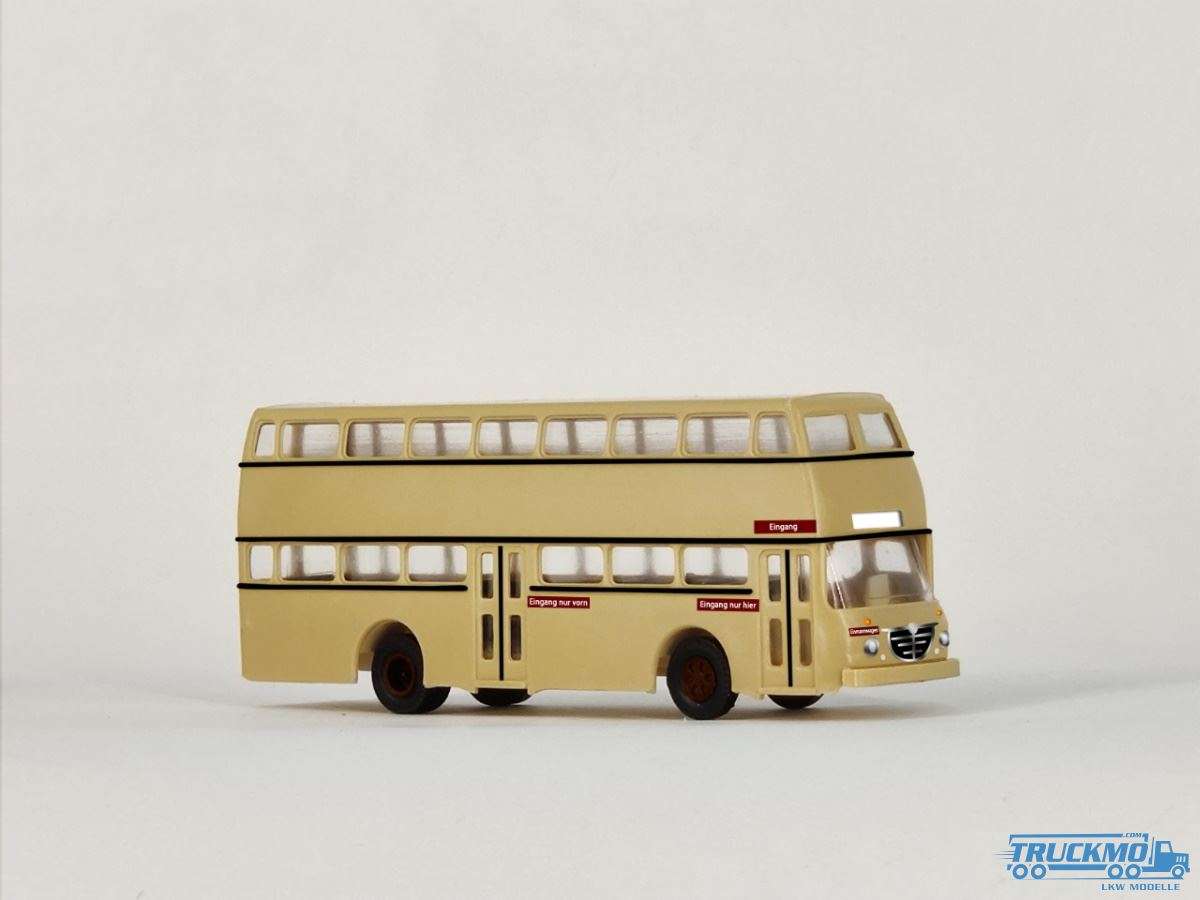VK models Büssing double decker bus, brown Trilex wheels 10013