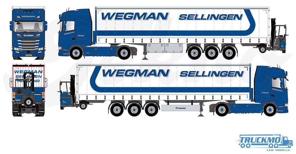 Tekno Wegman Scania NGS 4x2 Highline curtainside semitrailer 85515