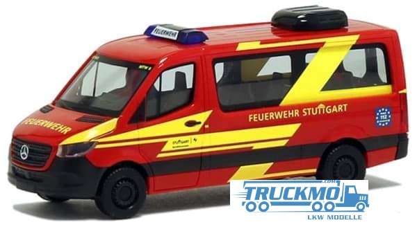 Herpa Feuerwehr Stuttgart Mercedes Benz Sprinter 2018 Flachdach 945141