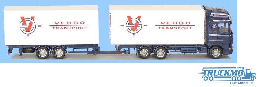 AWM Verbo Scania R Topline case tandem trailer 73621