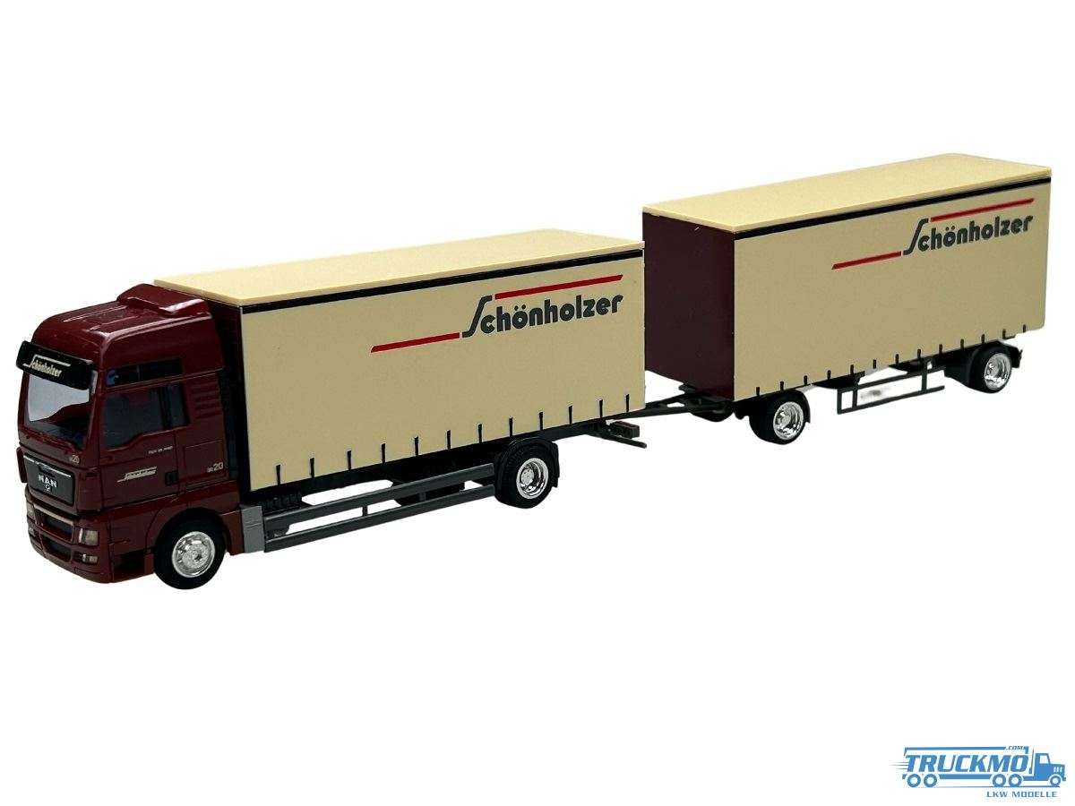 AWM Schönholzer MAN TGA XXL Volume Tarpaulin Box Truck-Trailer 76291