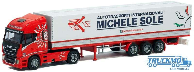 AWM Michele Sole Iveco Stralis HiWay XP curtainside semitrailer 9143.01