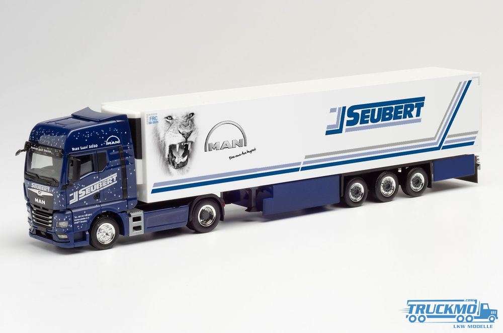 Herpa Seubert / Blue Lady 2020 MAN TGX GX refrigerated semitrailer 312714