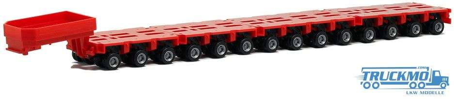 Herpa Goldhofer lowloader THP with gooseneck (red) 3/3/4/4 axle 671156