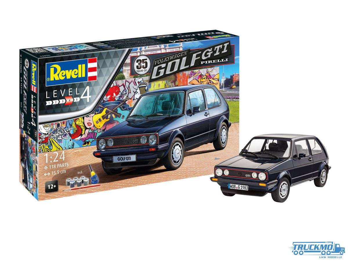 Revell Geschenk-Sets 35 Years Volkswagen Golf 1 GTI Pirelli 1:24 05694