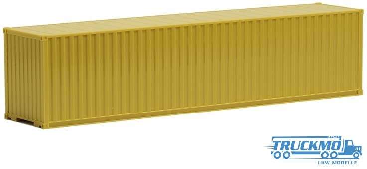 Herpa 40ft Highcube Container ribbed ochre 490461