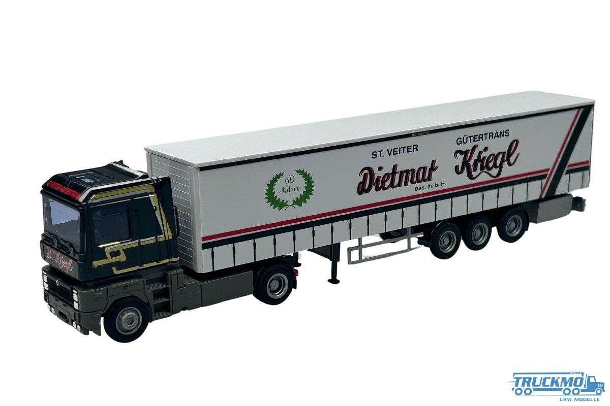 AWM Kriegl Renault Magnum curtainsider semi-trailer 54051