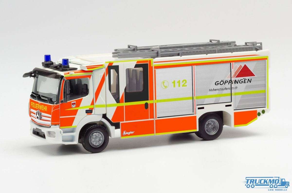 Herpa Feuerwehr Göppingen Mercedes Benz Atego ´13 Ziegler Z-Cab 096126