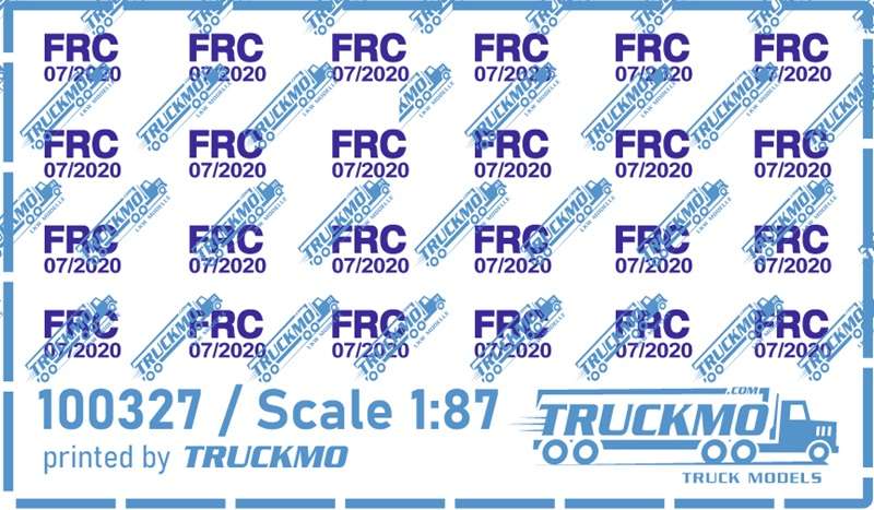 TRUCKMO Decals FRC Schilder 07/2020 100327