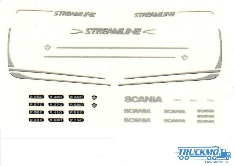 Tekno Decals Sticker Scania R6 Streamline 020-126 80537