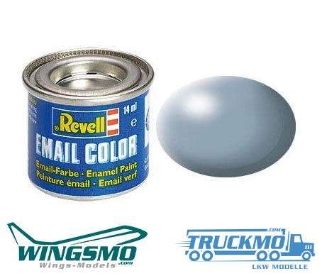 Revell model building paint Email Color grey silk matt 14ml RAL 7001 32374