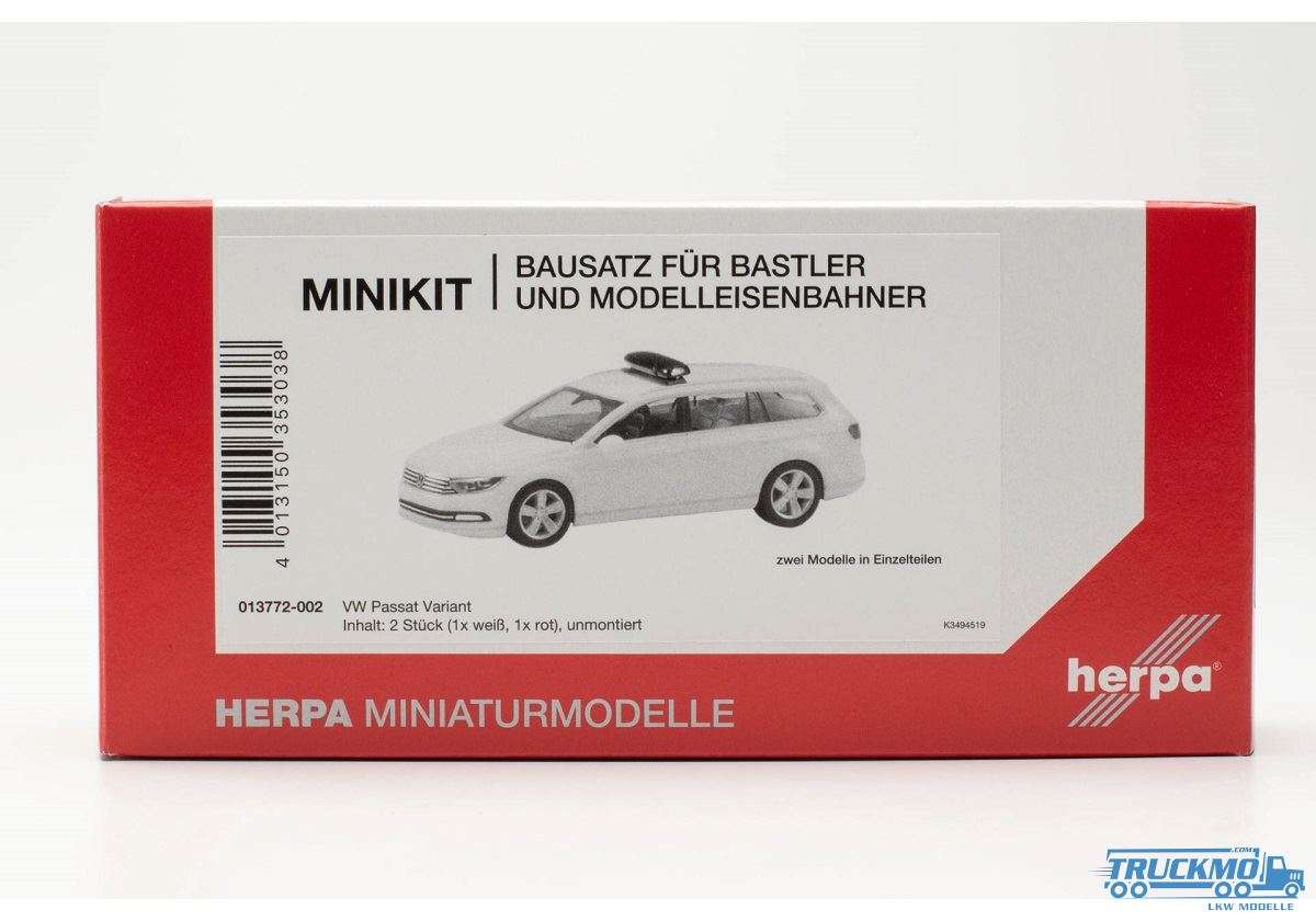 Herpa Minikit Volkswagen Pasat + Warning Bar 013772-002