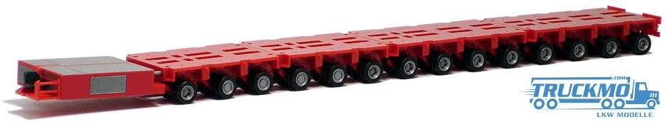 Herpa Goldhofer autodriver Powerpack (red) 4/4/3/3 axle 671193