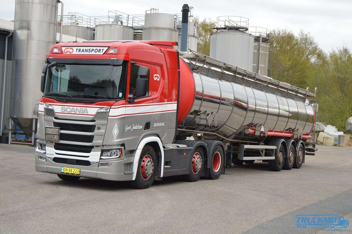 Tekno Gert Jakobsen Scania Next Gen R500 Chrome Tanker Semitrailer 3axle 85880