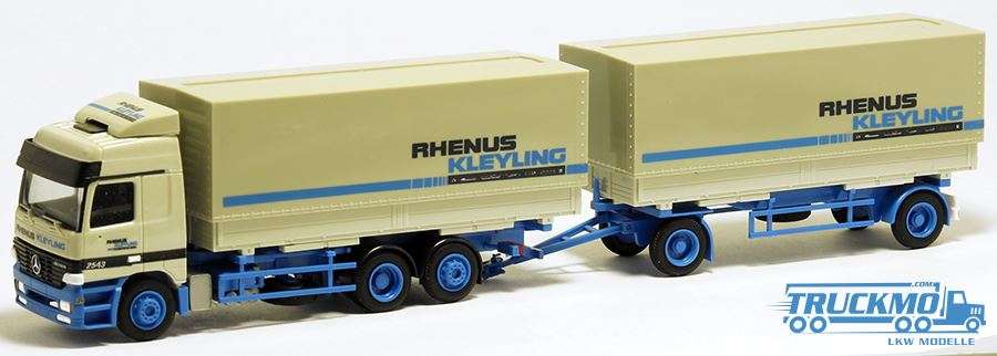AWM Rhenus Kleying Mercedes Benz Actros LH WP tarpaulin truck-trailer 75903