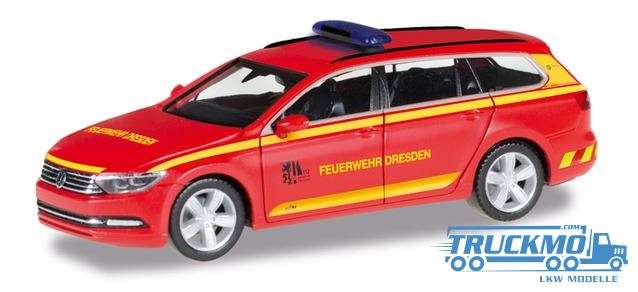 Herpa Feuerwehr Dresden Volkswagen Passat Variant 095426
