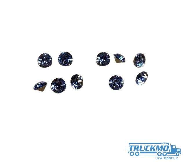 Tekno Parts lights Diamond blue 3,6mm 10 pieces 81381