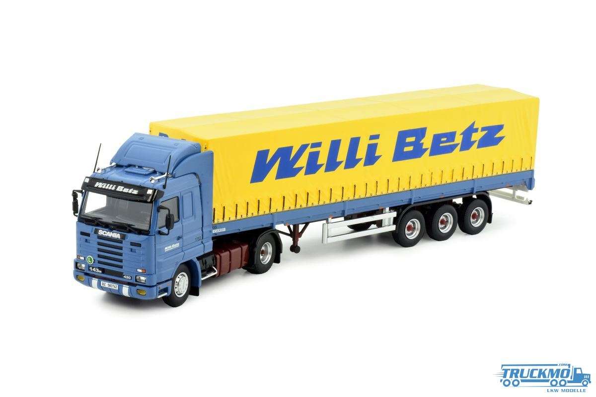 Tekno Willi Betz Scania 143 4x2 curtainside semitrailer 83597