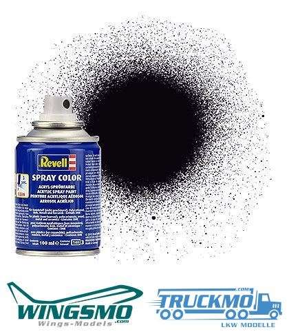Revell Modellbau Spray Color black matt 100ml 34108