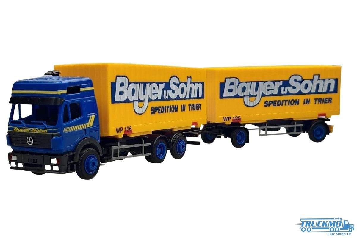 AWM Bayer u. Sohn Mercedes Benz SK Eurocab container box truck-trailer 75966