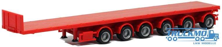 Herpa Ballasttrailer 6 axle (red) 671316