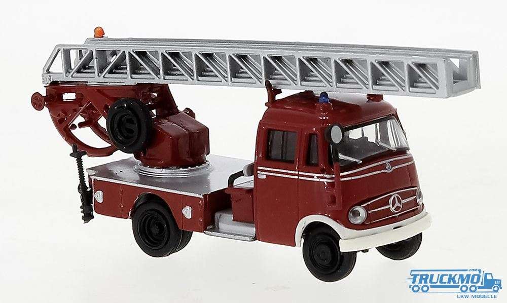 Brekina Feuerwehr Mercedes Benz L319 DL18 Drehleiter rot weiß 36076