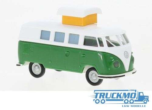 Brekina Volkswagen T1b Camper 1960 white green 31617