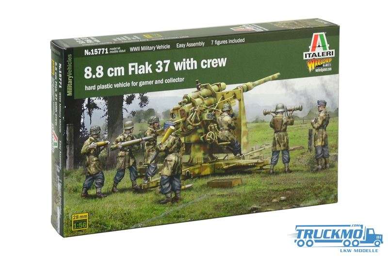 Italeri 8.8cm Flak 37 with Crew 15771