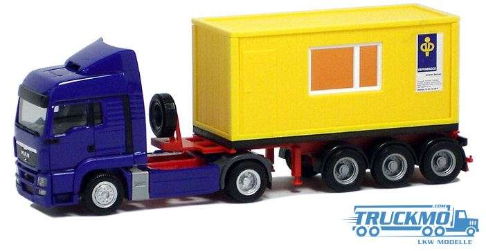 Herpa Depenbrock MAN TGS LX 20ft. Construction container trailer BM000359