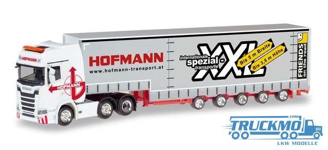 Herpa Hofmann Scania CS 20 high roof 6×2 volume semitrailer 310109
