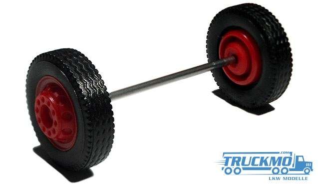 Herpa Wheelset red front axle 690006a