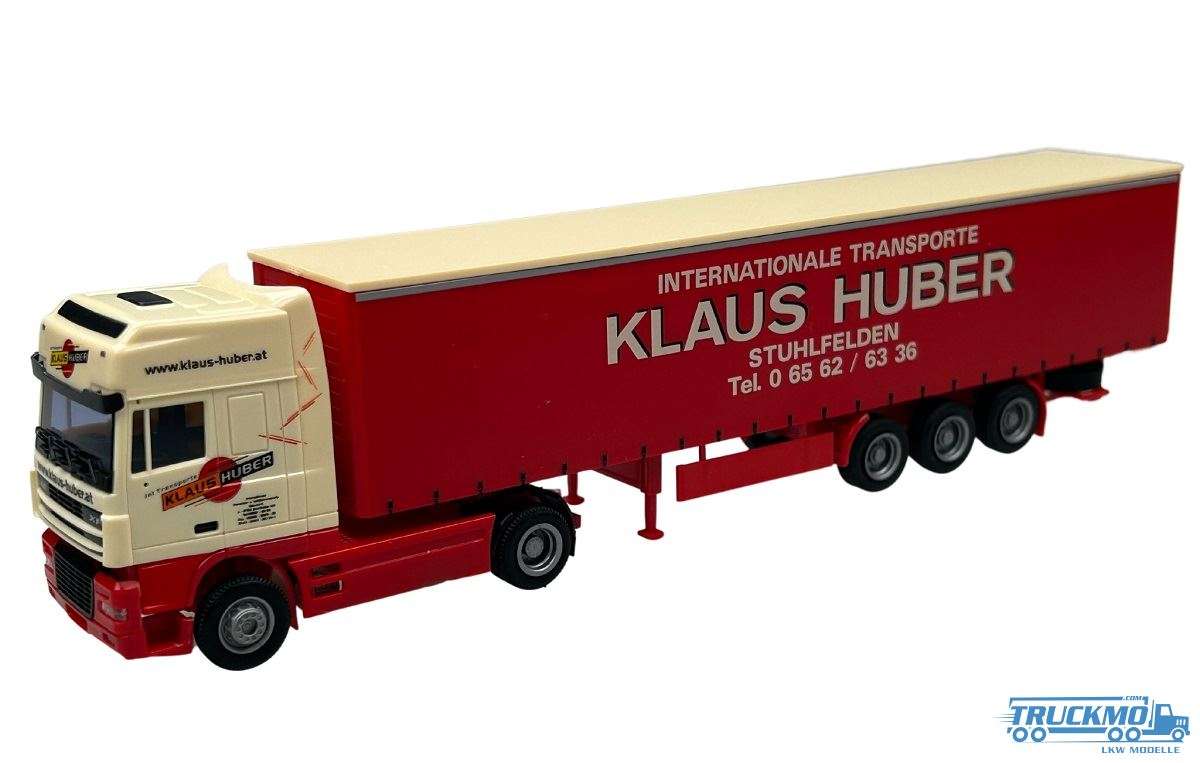 AWM Klaus Huber DAF XF 95 curtainside semitrailer 54137