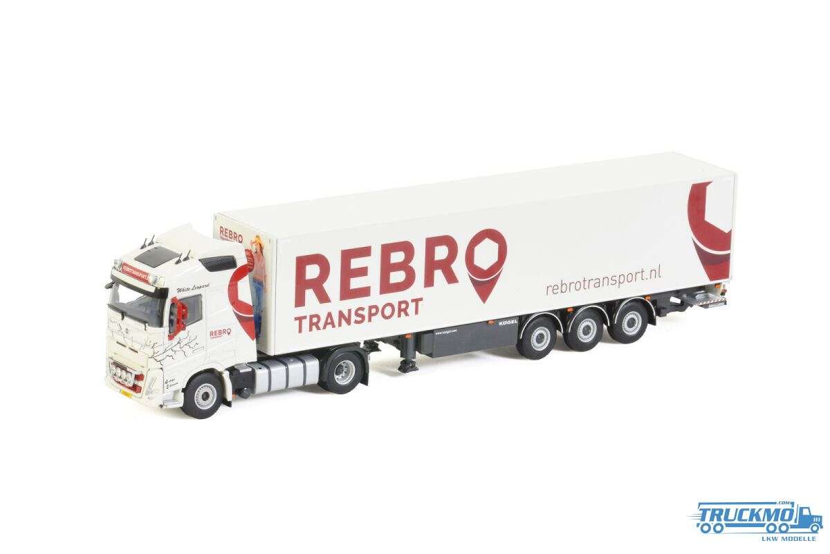 WSI Rebro Transport Volvo FH5 Globetrotter 4x2 box semitrailer 3axle 01-3522