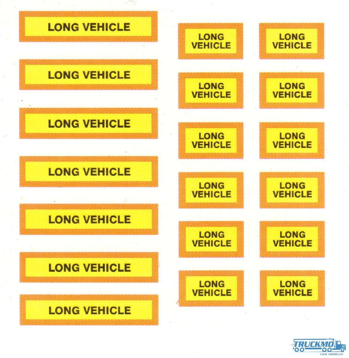 Tekno Parts Long Vehicle warning signs 020-075 80486