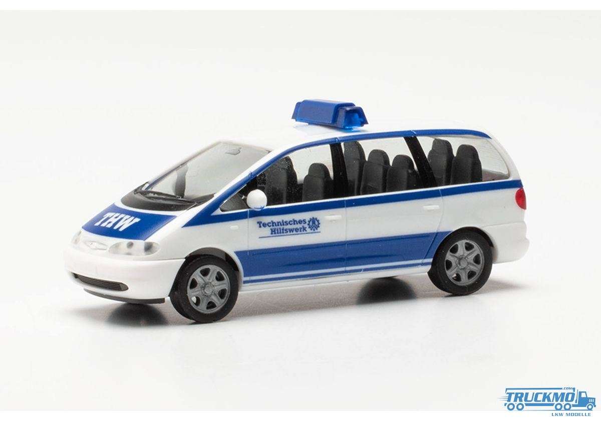 Herpa THW Ford Galaxy white blue 097154