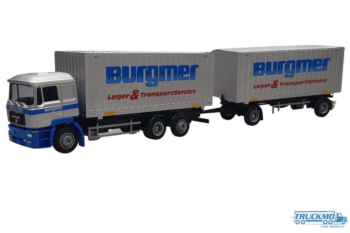 AWM Burgmer MAN F90 container box semitrailer 75958