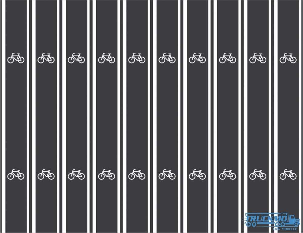 Rietze tar pavement cycle path 10 pieces 70710