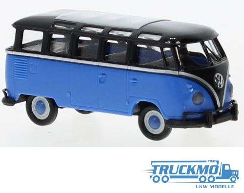 Brekina Volkswagen T1b Samba 1960 black blue 31848