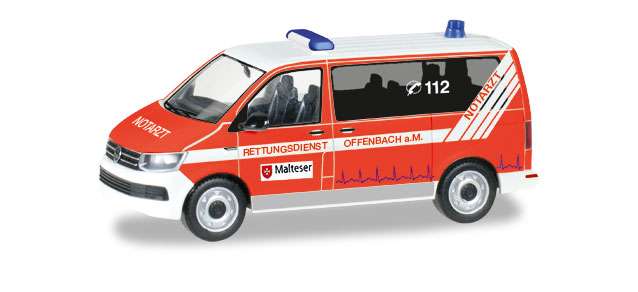 Herpa Malteser Offenbach VW T6 Bus 093415