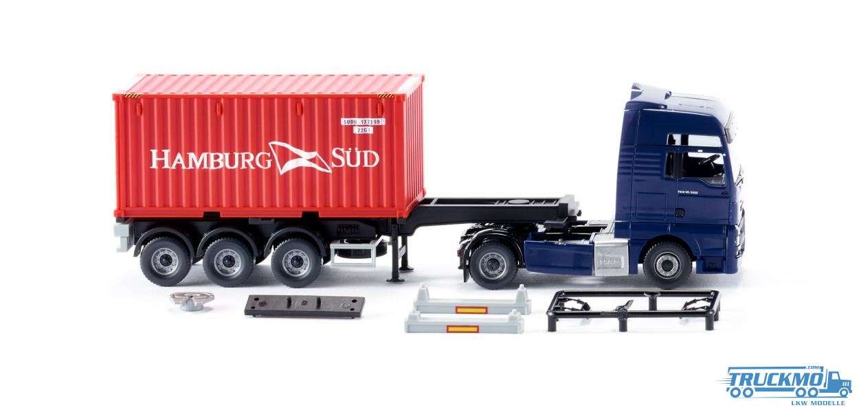 Wiking Hamburg Süd MAN TGX Euro 6 Container trailer truck NG 052348