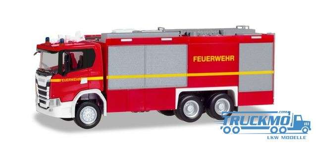 Herpa Feuerwehr Scania CG 17 Empl ULF (geänderter Aufbau) 094375