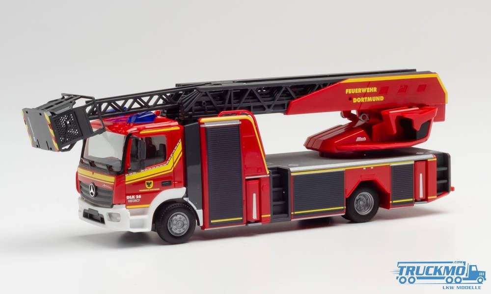 Herpa fire brigade Dortmund Mercedes Benz Atego ´13 turntable ladder 940221