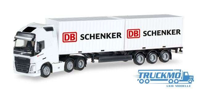Herpa DB Schenker LKW Modell Volvo FH Gl. XL 6x2 Container-Sattelzug 305839