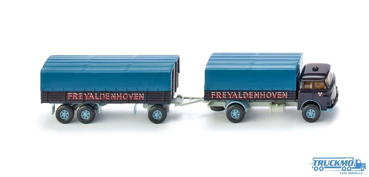 Wiking Freyaldenhoven MAN Pausbacke Flatbed trailer truck 041602
